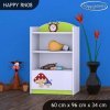 Regál Happy RN08 - růžový hříbeček (Barva bílá)