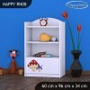 Regál Happy RN08 - růžový hříbeček (Barva bílá)