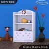 Regál Happy RN08 -růžový slon se srdcem (Barva bílá)