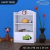 Regál Happy RN08 - zelené auto (Barva bílá)