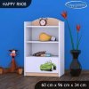 Regál Happy RN08 - zelené auto (Barva bílá)