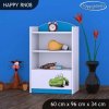 Regál Happy RN08 - zelené auto (Barva bílá)
