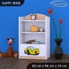 Regál Happy RN08 - žluté auto (Barva bílá)