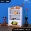 Regál Happy RN08 - žluté auto (Barva bílá)
