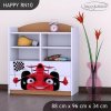Regál Happy RN10 - auto s vlajkou (Barva bílá)