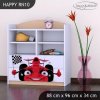 Regál Happy RN10 - auto s vlajkou (Barva bílá)