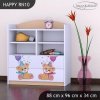 Regál Happy RN10 - medvídci s balónky (Barva bílá)