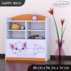 Regál Happy RN10 - bílá kočička (Barva bílá)