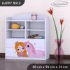 Regál Happy RN10 - princ a jednorožec (Barva bílá)