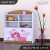 Regál Happy RN10 - víla s motýlkami (Barva bílá)