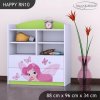 Regál Happy RN10 - víla s motýlkami (Barva bílá)