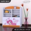 Regál Happy RN10 - víla s motýlkami (Barva bílá)