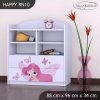 Regál Happy RN10 - víla s motýlkami (Barva bílá)