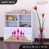 Regál Happy RN10 - princezna se zámkem (Barva bílá)