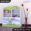 Regál Happy RN10 - motýl s květinou (Barva bílá)