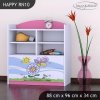Regál Happy RN10 - motýl s květinou (Barva bílá)