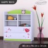 Regál Happy RN10 - medvídek s balónky (Barva bílá)