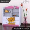 Regál Happy RN10 - medvídek s kyticí (Barva bílá)