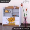 Regál Happy RN10 - medvídek s kyticí (Barva bílá)