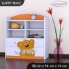 Regál Happy RN10 - medvídek s kyticí (Barva bílá)