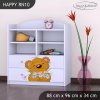 Regál Happy RN10 - medvídek s kyticí (Barva bílá)