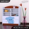 Regál Happy RN10 - modrý slon (Barva bílá)