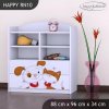 Regál Happy RN10 - pejsek a kočička (Barva bílá)