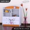 Regál Happy RN10 - pejsek s mašlí (Barva bílá)