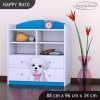 Regál Happy RN10 - pejsek s mašlí (Barva bílá)