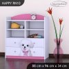 Regál Happy RN10 - pejsek s mašlí (Barva bílá)