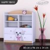 Regál Happy RN10 - pejsek s mašlí (Barva bílá)