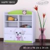 Regál Happy RN10 - pejsek s mašlí (Barva bílá)
