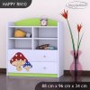 Regál Happy RN10 - růžový hříbeček (Barva bílá)