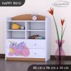 Regál Happy RN10 - růžový dráček (Barva bílá)