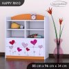 Regál Happy RN10 - srdíčka (Barva bílá)