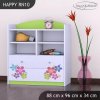 Regál Happy RN10 - srdce z květů (Barva bílá)