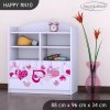 Regál Happy RN10 - padající srdce (Barva bílá)