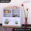 Regál Happy RN10 - usměvavá  včelka (Barva bílá)