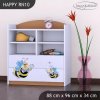 Regál Happy RN10 - usměvavá  včelka (Barva bílá)