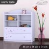 Regál Happy RN10 - zamilovaní králíčci (Barva bílá)