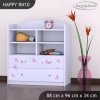Regál Happy RN10 - zamilovaný medvídek (Barva bílá)