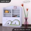Regál Happy RN10 - zelené auto (Barva bílá)