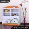 Regál Happy RN10 - zelené auto (Barva bílá)