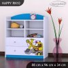 Regál Happy RN10 - žlutý bagr (Barva bílá)