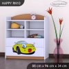 Regál Happy RN10 - žluté auto (Barva bílá)