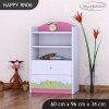 Regál Happy RN06 - modrý medvídek (Barva bílá)