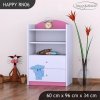 Regál Happy RN06 - modrý slon (Barva bílá)