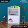 Regál Happy RN06 - růžový hříbeček (Barva bílá)