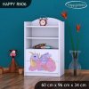 Regál Happy RN06 - růžový dráček (Barva bílá)