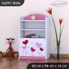 Regál Happy RN06 - srdíčka (Barva bílá)